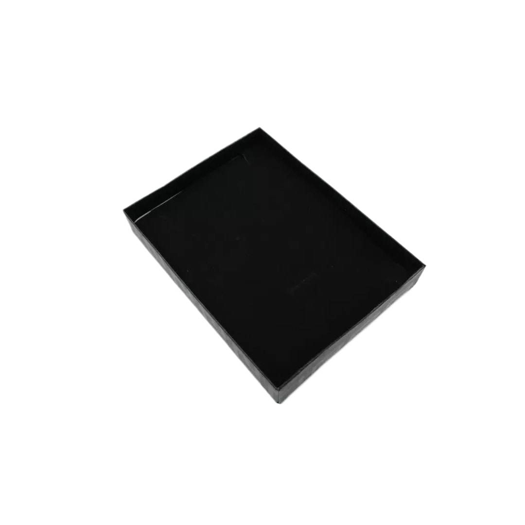 Cutie pentru cadou, neagra, cu burete, 3 cm x 12 cm x 16 cm