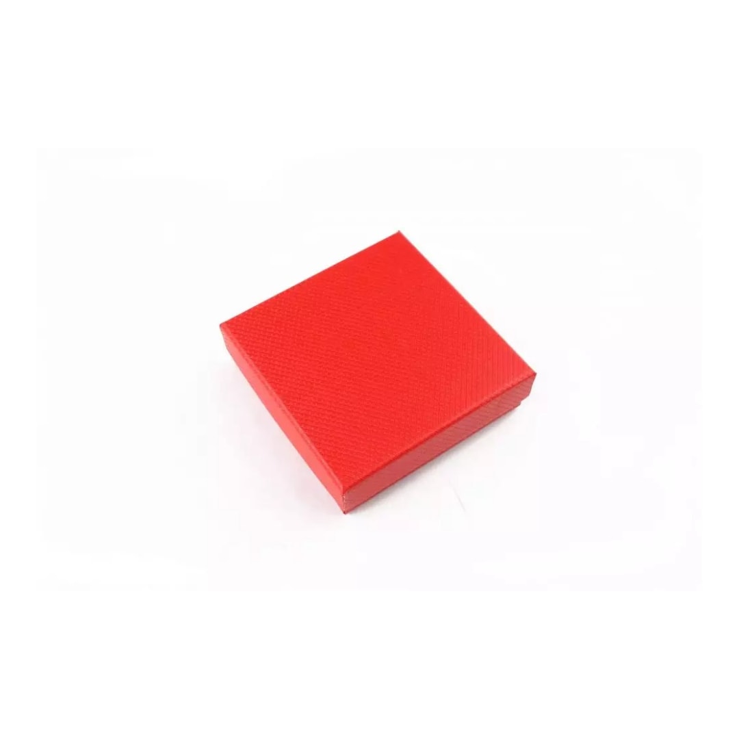 Cutie pentru cadou, rosie, cu capac si burete, 2.5x8.5x8.5cm