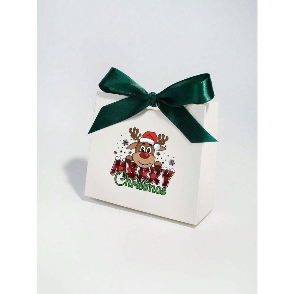 Cutiuta pentru cadou, alba, cu autoformare, 10 cm x 11.5 cm x 4.5 cm