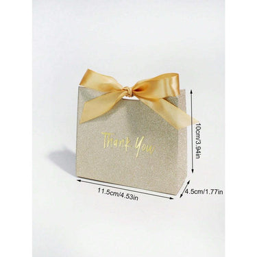 Cutiuta pentru cadou, aurie, cu autoformare, 10 cm x 11.5 cm x 4.5 cm - Pursehuit.ro