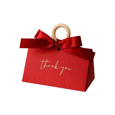 Cutiuta pentru cadou, rosie, cu autoformare,12.5 cm x 7 cm x 7.5 cm - Pursehuit.ro