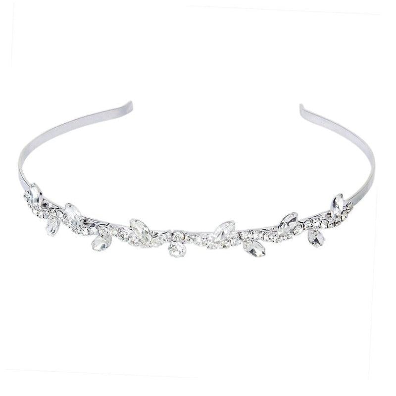 Diadema argintie, cu pietre, April C9 - Pursehuit.ro