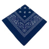 Esarfa tip bandana, bleumarin inchis, patrata, cu imprimeu, Hilaria C1