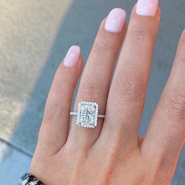 Inel argintiu, cu pietre din zirconiu, Clementina C20 - Pursehuit.ro