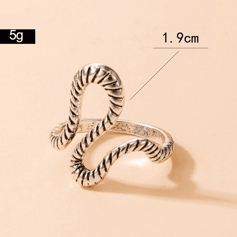 Inel argintiu, forma de sarpe, Sondra C25