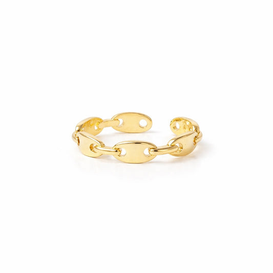 Inel auriu, reglabil, suflat cu aur 14k, Annamary C1