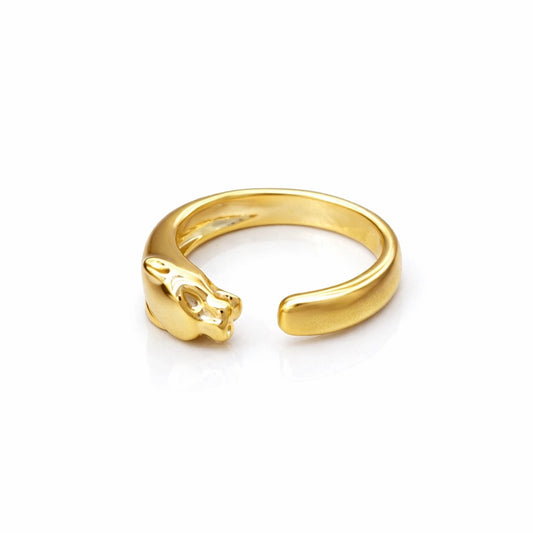 Inel auriu, suflat cu aur 14k, forma de pantera, Ruta C1