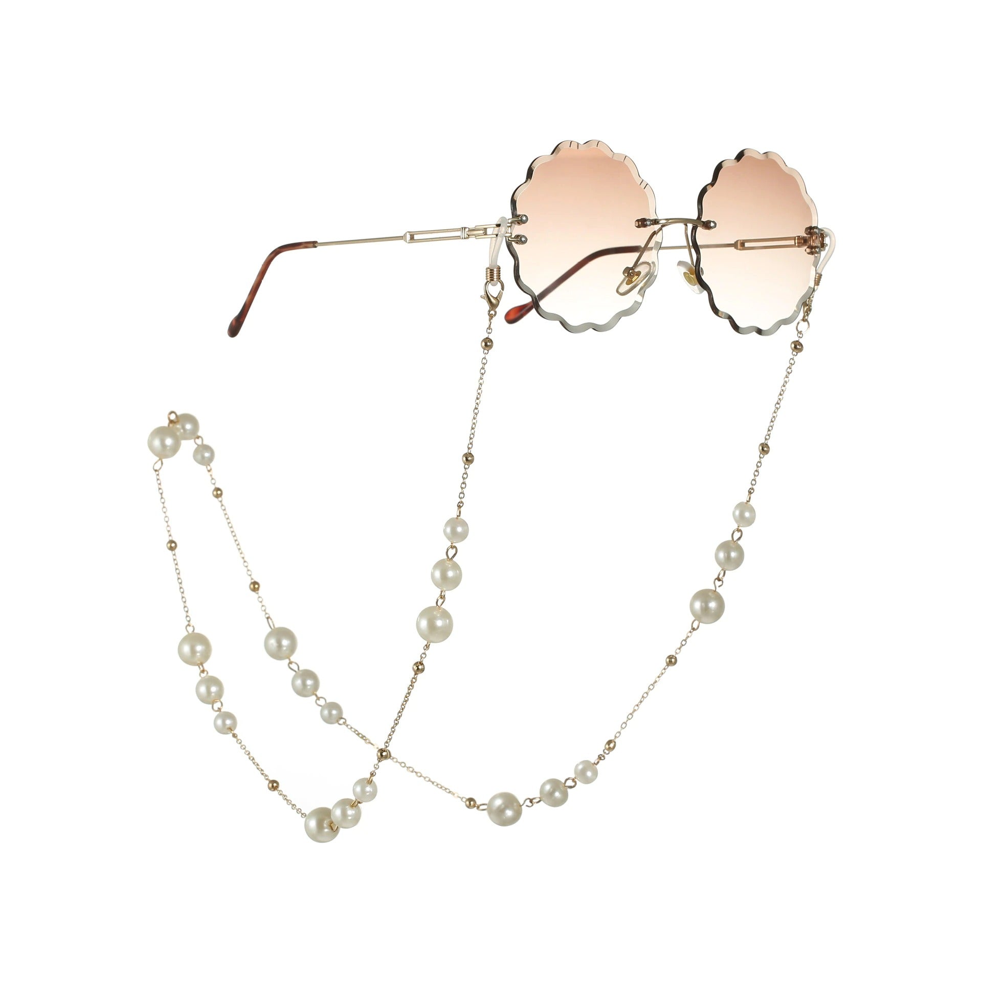 Lant de ochelari, auriu, cu perle, Suoma C5