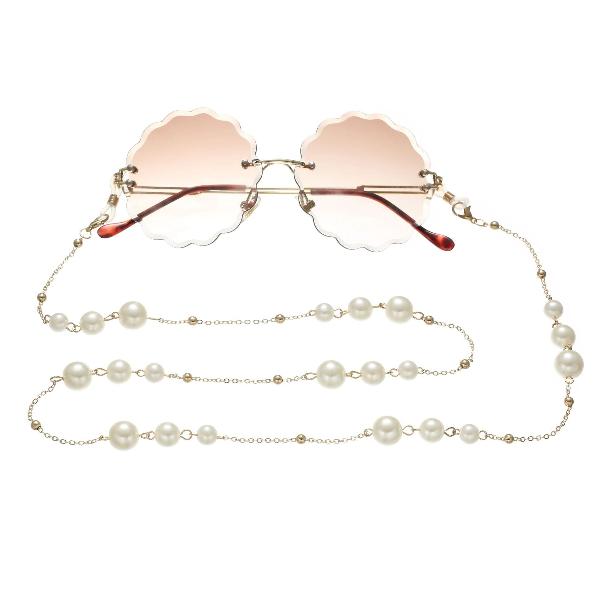 Lant de ochelari, auriu, cu perle, Suoma C5