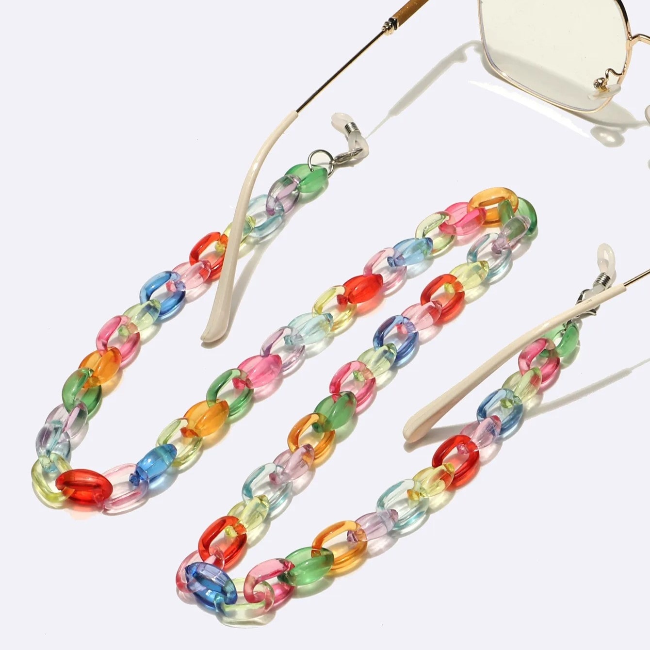 Lant de ochelari, multicolor, cu piese imbinate, Luzia C5