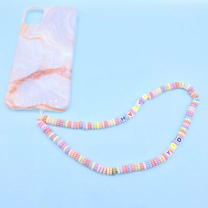 Lant pentru telefon, cu margelute colorate, Parker C4 - Pursehuit.ro