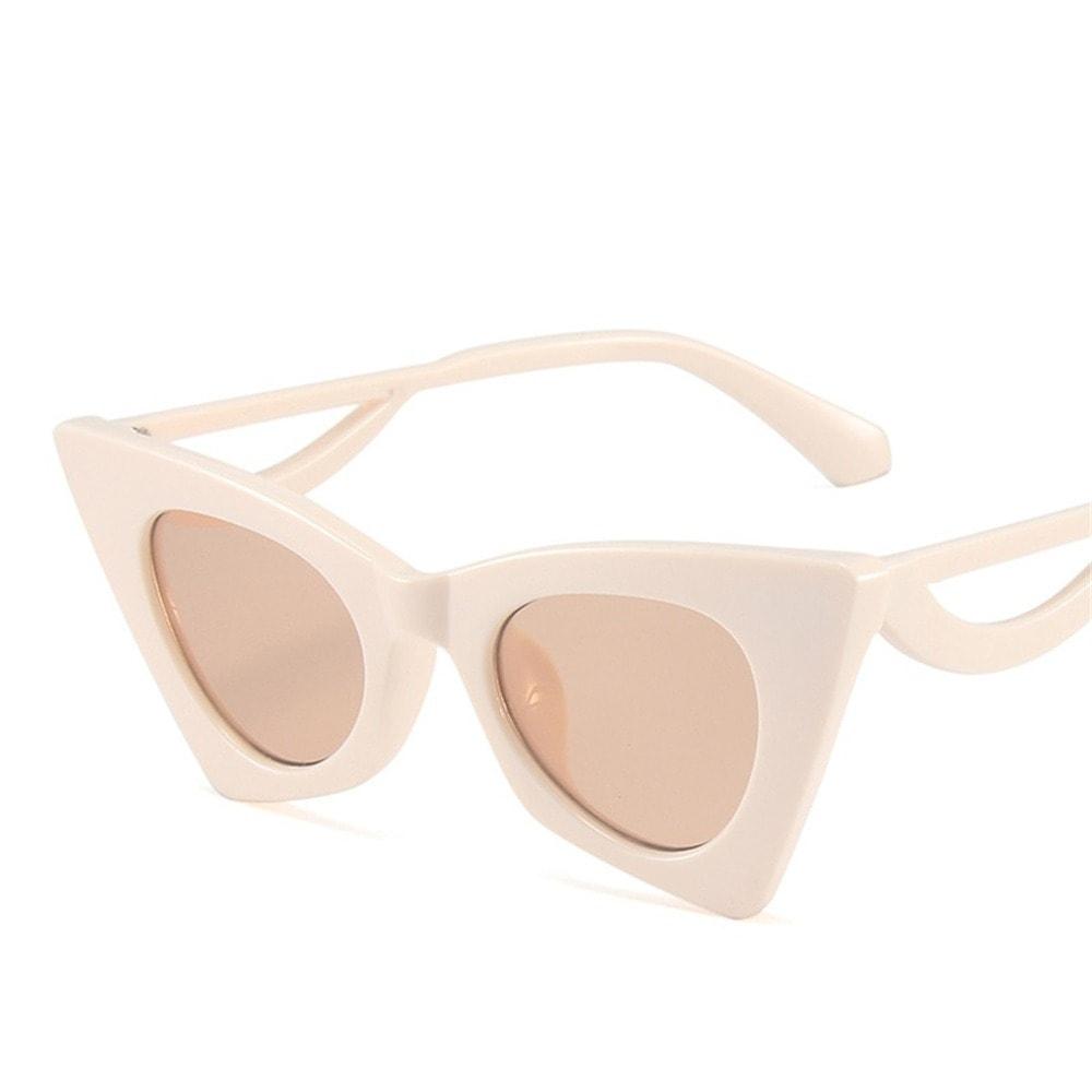 Ochelari de soare, bej, cat-eye, Brion C8 - Pursehuit.ro