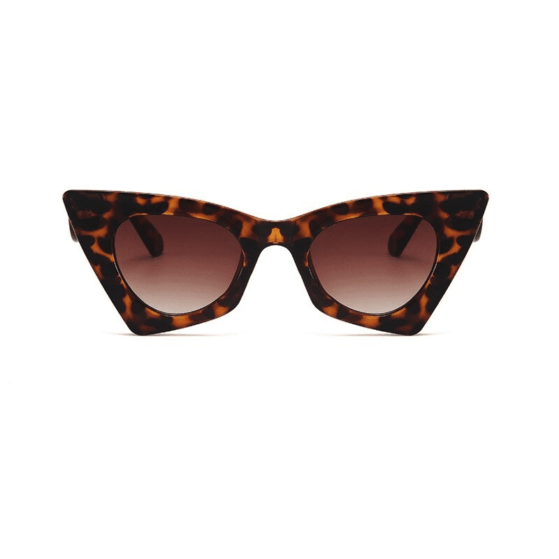 Ochelari de soare, maro, animal print, cat-eye, Herta C7 - Pursehuit.ro