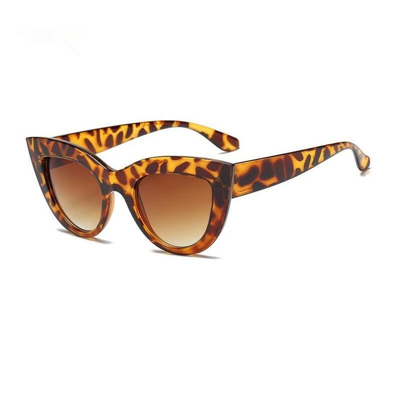 Ochelari de soare, maro, animal print, cat-eye, Shania C5 - Pursehuit.ro