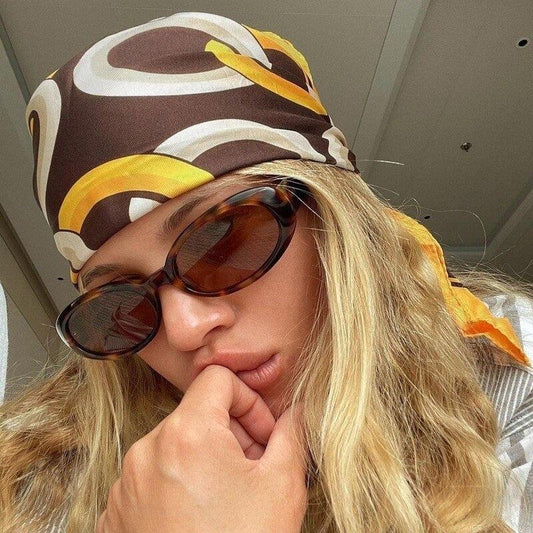 Ochelari de soare, maro, animal print, ovali, Arner C2 - Pursehuit.ro