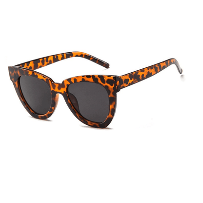 Ochelari de soare, maro, cat-eye, animal print, Ruda C1 - Pursehuit.ro