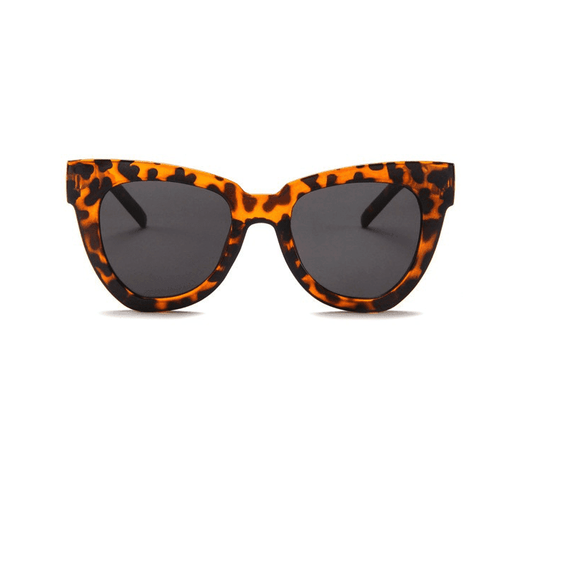 Ochelari de soare, maro, cat-eye, animal print, Ruda C1 - Pursehuit.ro