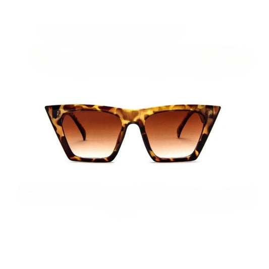 Ochelari de soare, maro, cat-eye, animal print, Salik C1 - Pursehuit.ro