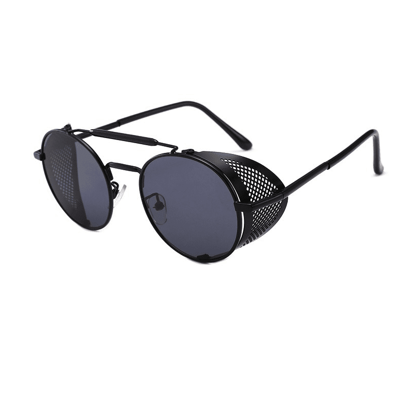 Ochelari de soare, negri, rotunzi, aviator, Ida C7 - Pursehuit.ro