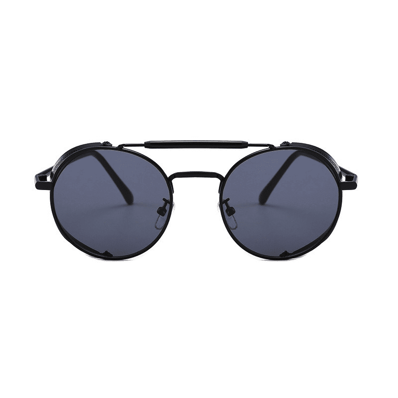 Ochelari de soare, negri, rotunzi, aviator, Ida C7 - Pursehuit.ro