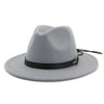 Palarie Fedora, gri, reglabila, cu accesoriu detasabil, Fanndis - Pursehuit.ro
