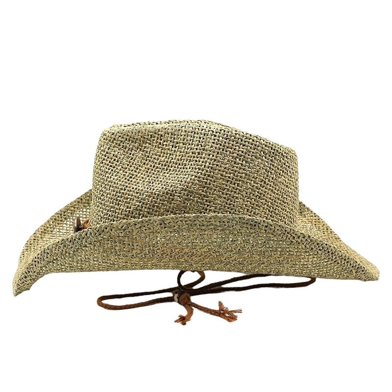 Palarie dama, bej, de vara, din paie, stil cowboy, Adelita - Pursehuit.ro