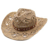 Palarie dama, bej, de vara, stil cowboy, Fanny - Pursehuit.ro