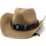 Palarie dama, bej, de vara, stil cowboy, Missy - Pursehuit.ro