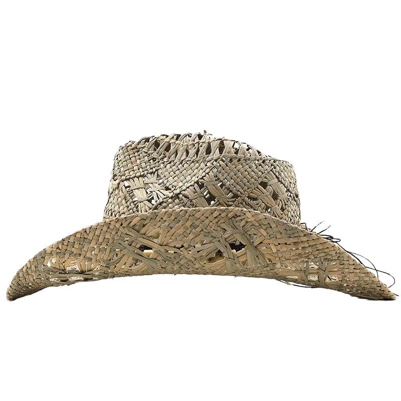 Palarie dama, bej, de vara, stil cowboy, din paie, Adie - Pursehuit.ro