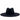 Palarie Fedora, neagra, cu bor lat, reglabila, Kirke - Pursehuit.ro