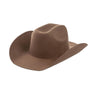 Palarie Fedora, maro, din lana, stil cowboy, reglabila, Malfrid - Pursehuit.ro