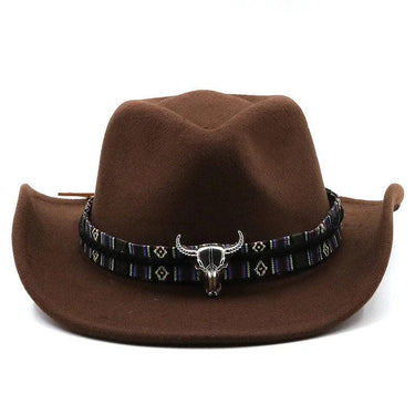 Palarie dama, maro, stil cowboy, Waleria - Pursehuit.ro