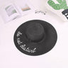 Palarie dama, neagra, de vara, mesaj Do Not Disturb, Thea - Pursehuit.ro