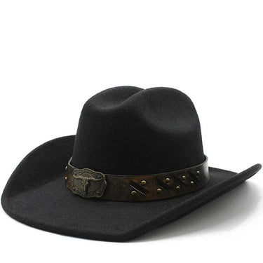 Palarie dama, neagra, stil cowboy, Rabea - Pursehuit.ro