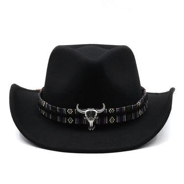 Palarie dama, neagra, stil cowboy, Valerie - Pursehuit.ro
