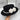 Palarie neagra, stil canotiera, handmade, cu flori si perle, Senna - Pursehuit.ro