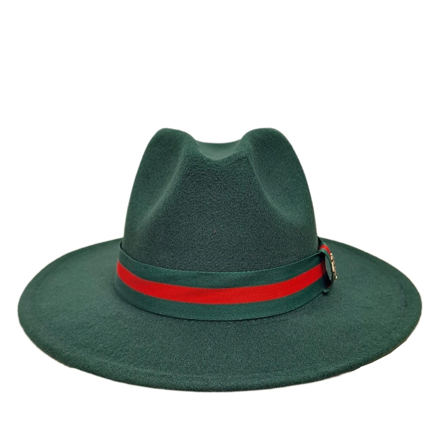 Palarie verde inchis, handmade, reglabila, cu accesoriu detasabil, Sigurd - Pursehuit.ro