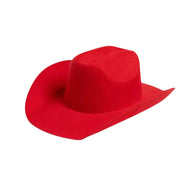 Palarie Fedora, rosie, din lana, stil cowboy, reglabila, Hedley