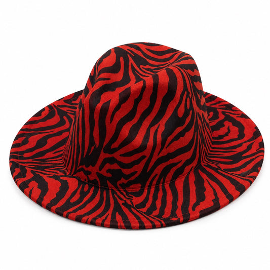 Palarie dama, rosie, animal print, Crista