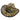 Palarie maro, stil cowboy, de paie, handmade, pictata si accesorizata manual, Jamaica - Pursehuit.ro