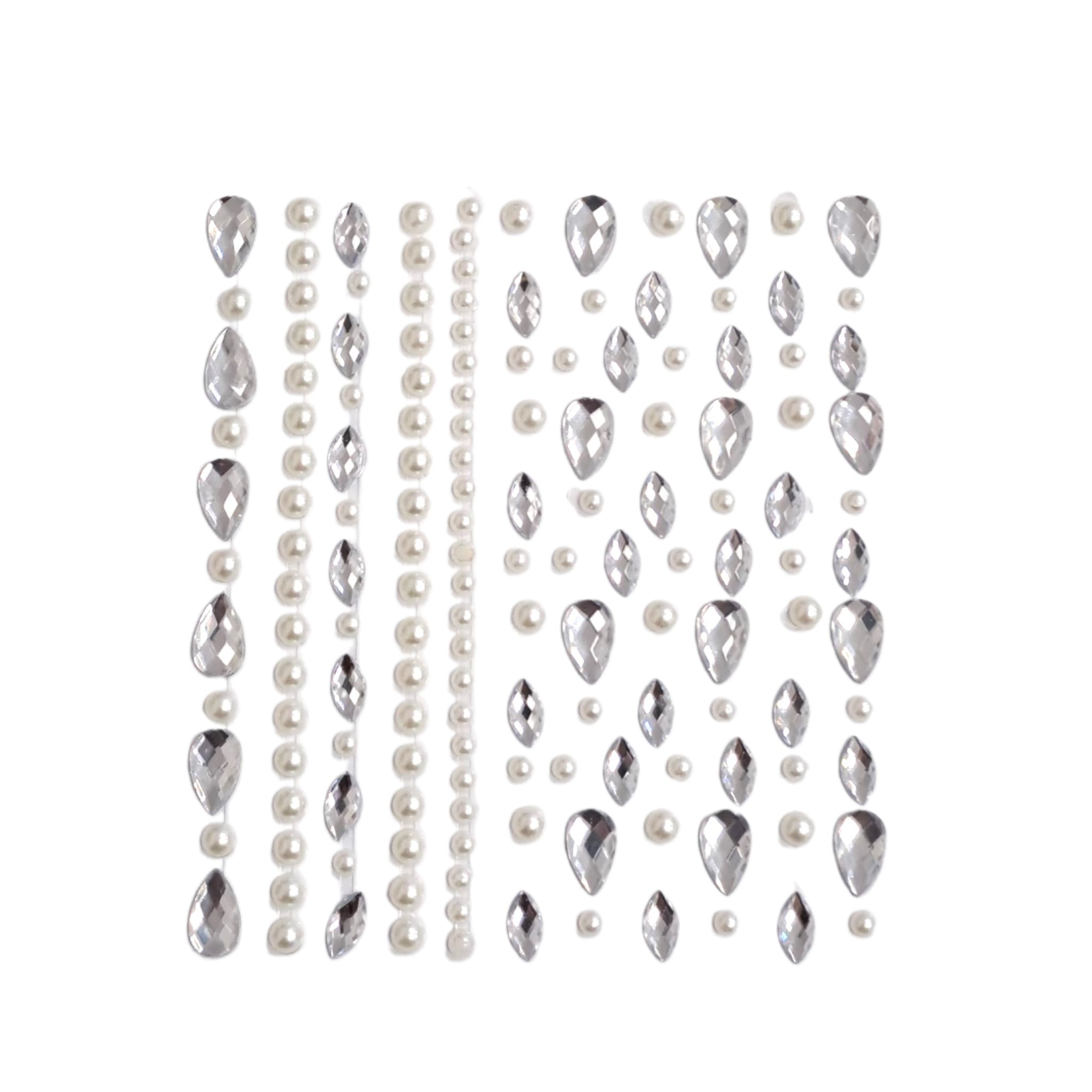 Perle si pietre adezive, pentru par, unghii si fata, Maxine C15