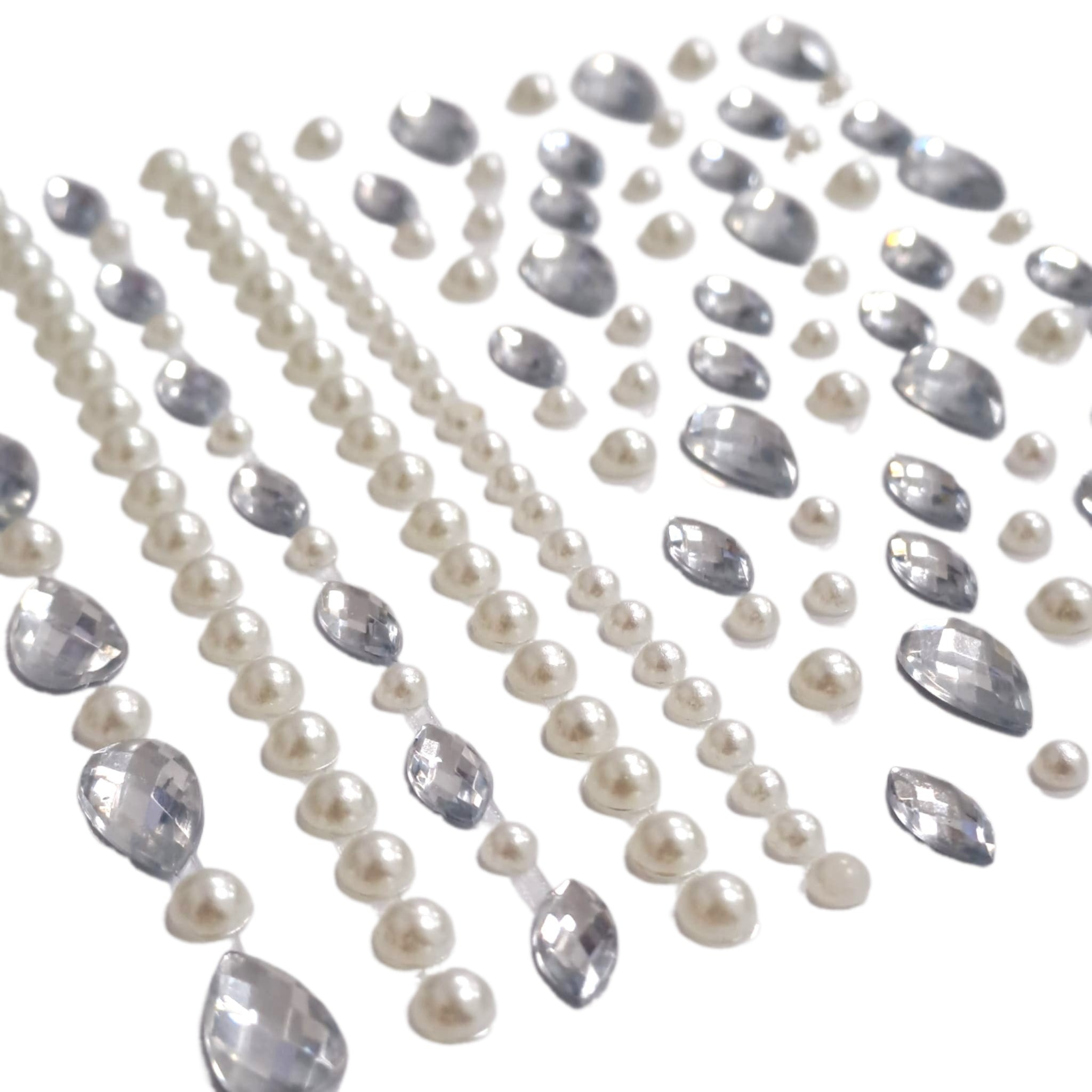 Perle si pietre adezive, pentru par, unghii si fata, Maxine C15