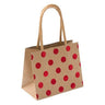 Punga cadou, kraft, cu buline, 8x4.5x7.5cm - Pursehuit.ro