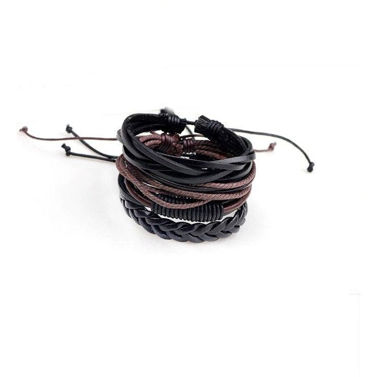 Set 4 bratari, din piele ecologica, Odelia C1 - Pursehuit.ro