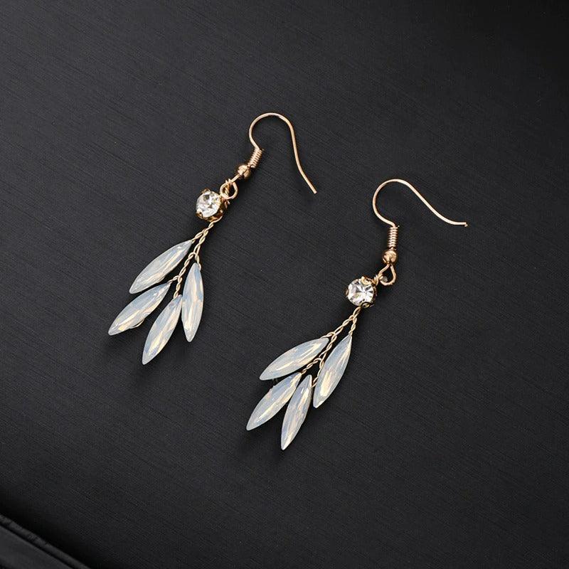 Set coronita modelatoare si cercei, auriu, cu pietre, Aleta C4 - Pursehuit.ro