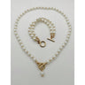 Set colier si bratara, auriu, cu perle, Antero C17 - Pursehuit.ro