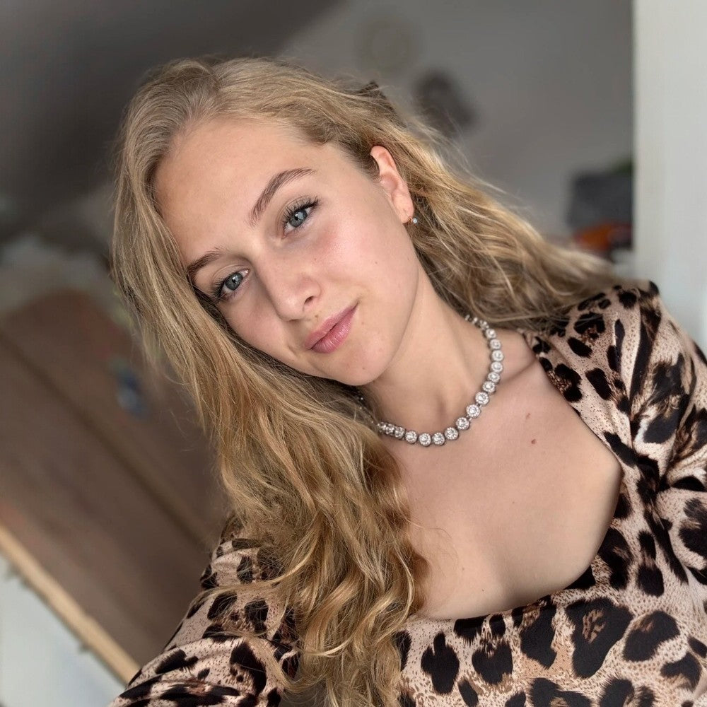 Colier tennis luxury, argintiu, cu pietre din zirconiu, Auvo C17